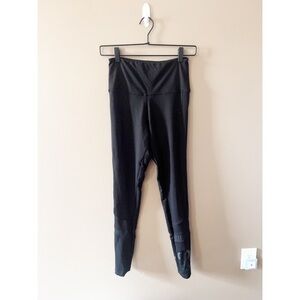 VS PINK Black Mesh Panel Leggings